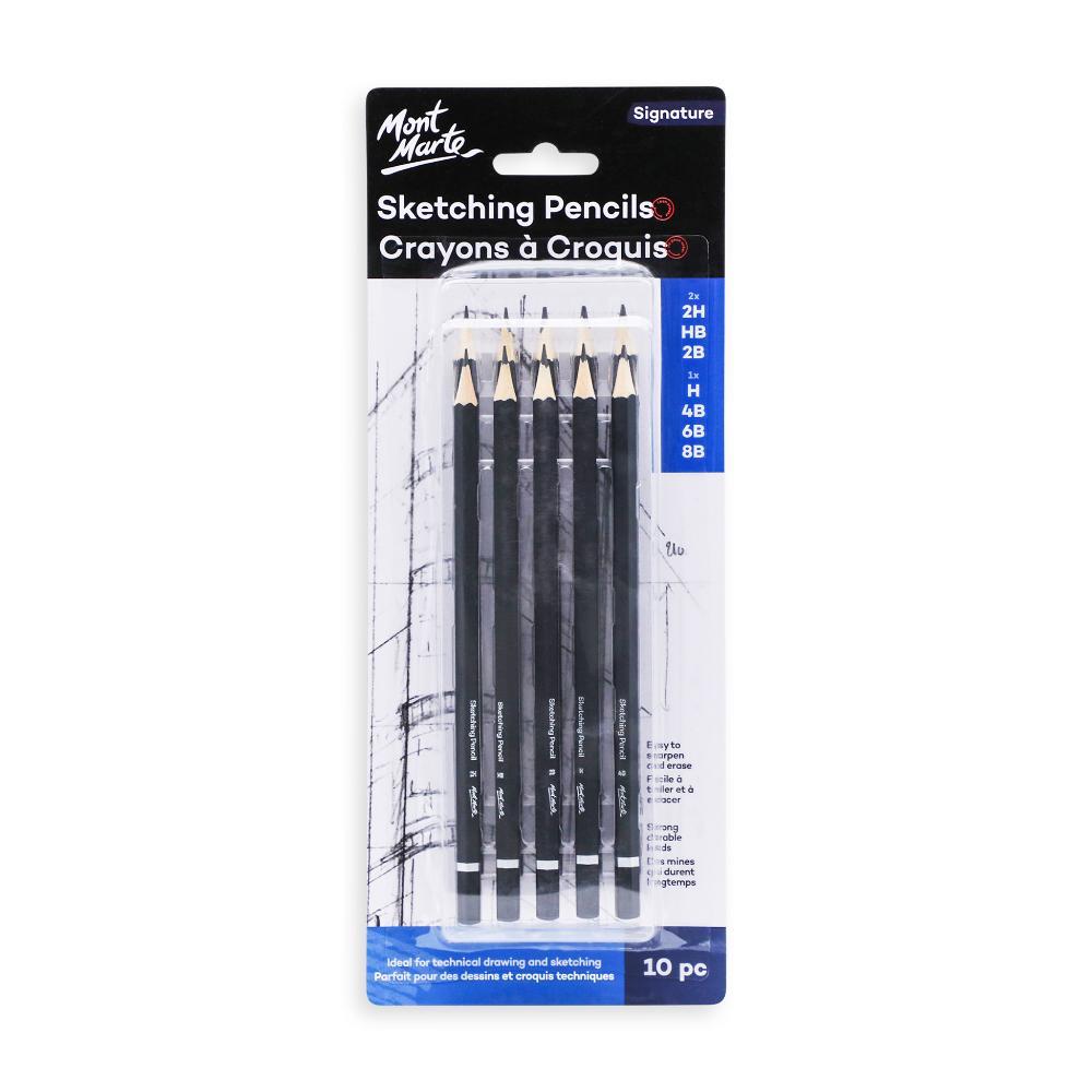 MONT MARTE Sketching Pencils - 10pcs