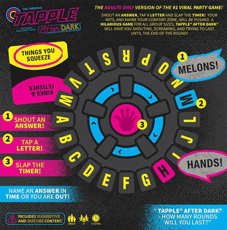 THE ORIGINAL TAPPLE AFTER DARK PARTY GAME