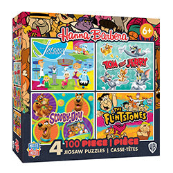 HANNA BARBARA 4-PACK 100PC PUZZLES