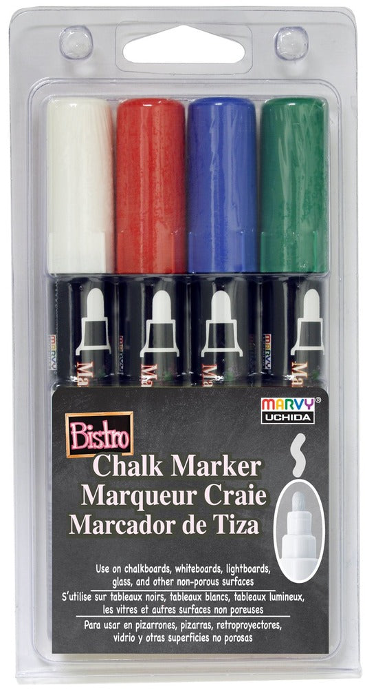 Bistro Chalk Marker Set, Broad - Essentials (4pc)