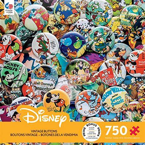 DISNEY COLLECTION - VINTAGE BUTTONS - 750 PIECE PUZZLE