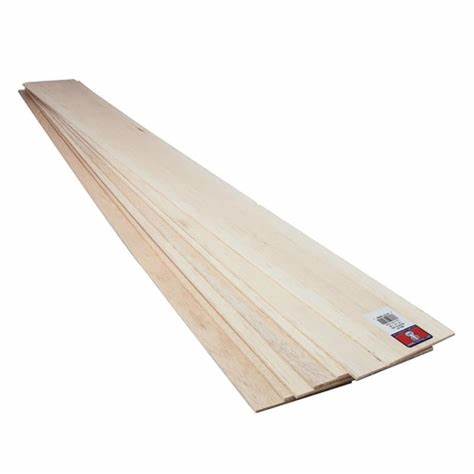 1/16 x 3 x 36 Basswood Sheet - SKU 4002