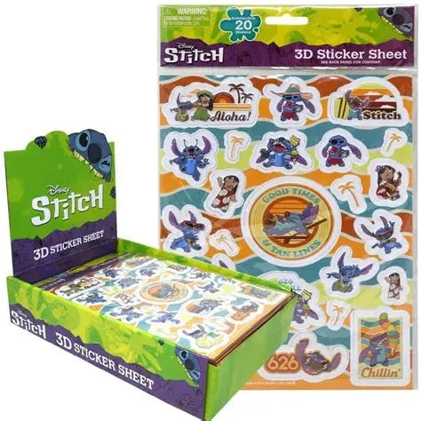 Stitch 3D Sticker Sheet
