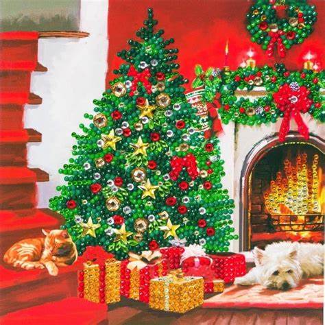 Craft Buddy "Christmas Tree" Crystal Art Card Kit