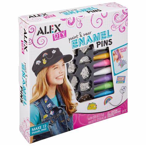 Alex D.I.Y. Paint and Wear Enamel Pins – Crafts N' Things Hobbies & Games