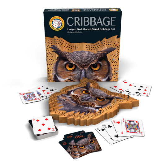 OWL CRIBBAGE SET