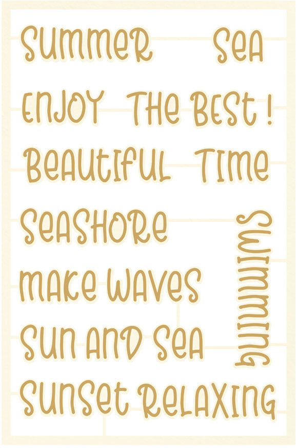 Chipboard Embellishments, Beyond the Sea 05 (12pcs)