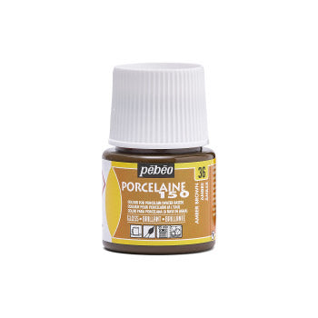 Porcelaine 150 Paint, 45ml - Gloss Amber Brown