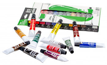 Studio High Viscosity Acrylic Paint Set, 12 x 12ml