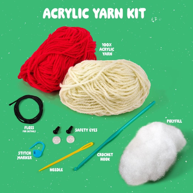 Amigurumi Crochet Kit, 5" Juno the Mushroom - Intermediate