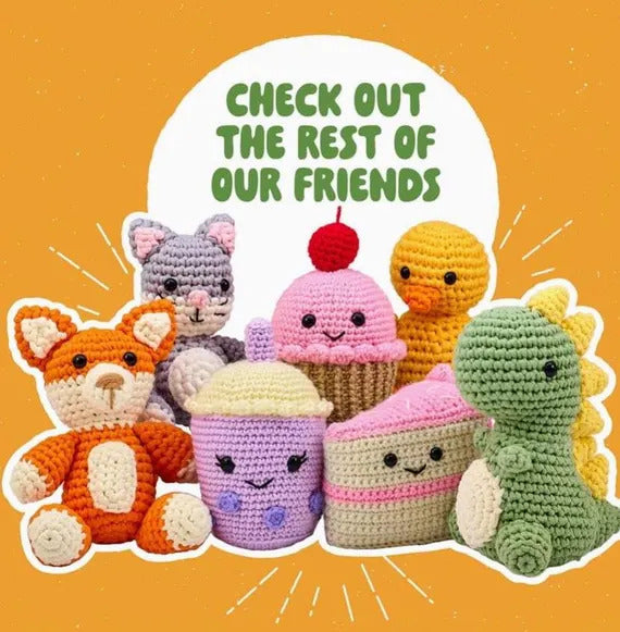 Amigurumi Crochet Kit, 5" Juno the Mushroom - Intermediate