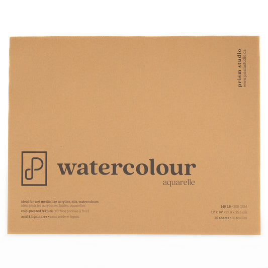 Watercolour Paper Pad, 11" x 14" - Cold Pressed 140lb (Glue Bound)