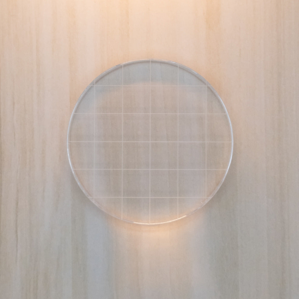 Acrylic Stamping Block (with Grips), Circle, 3" X 3"