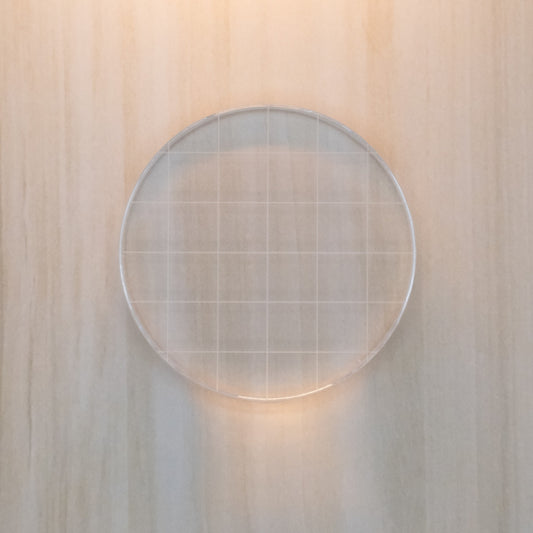 Acrylic Stamping Block (with Grips), Circle, 3" X 3"