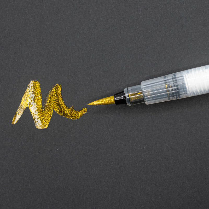Glitter Brush Marker, Gold