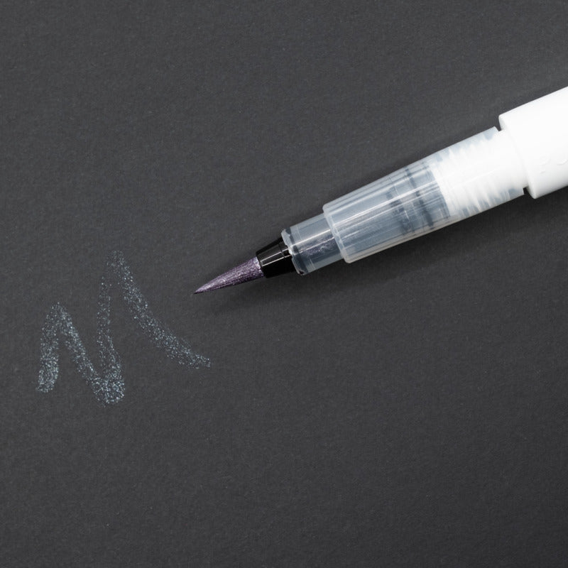 Glitter Brush Marker, Silver