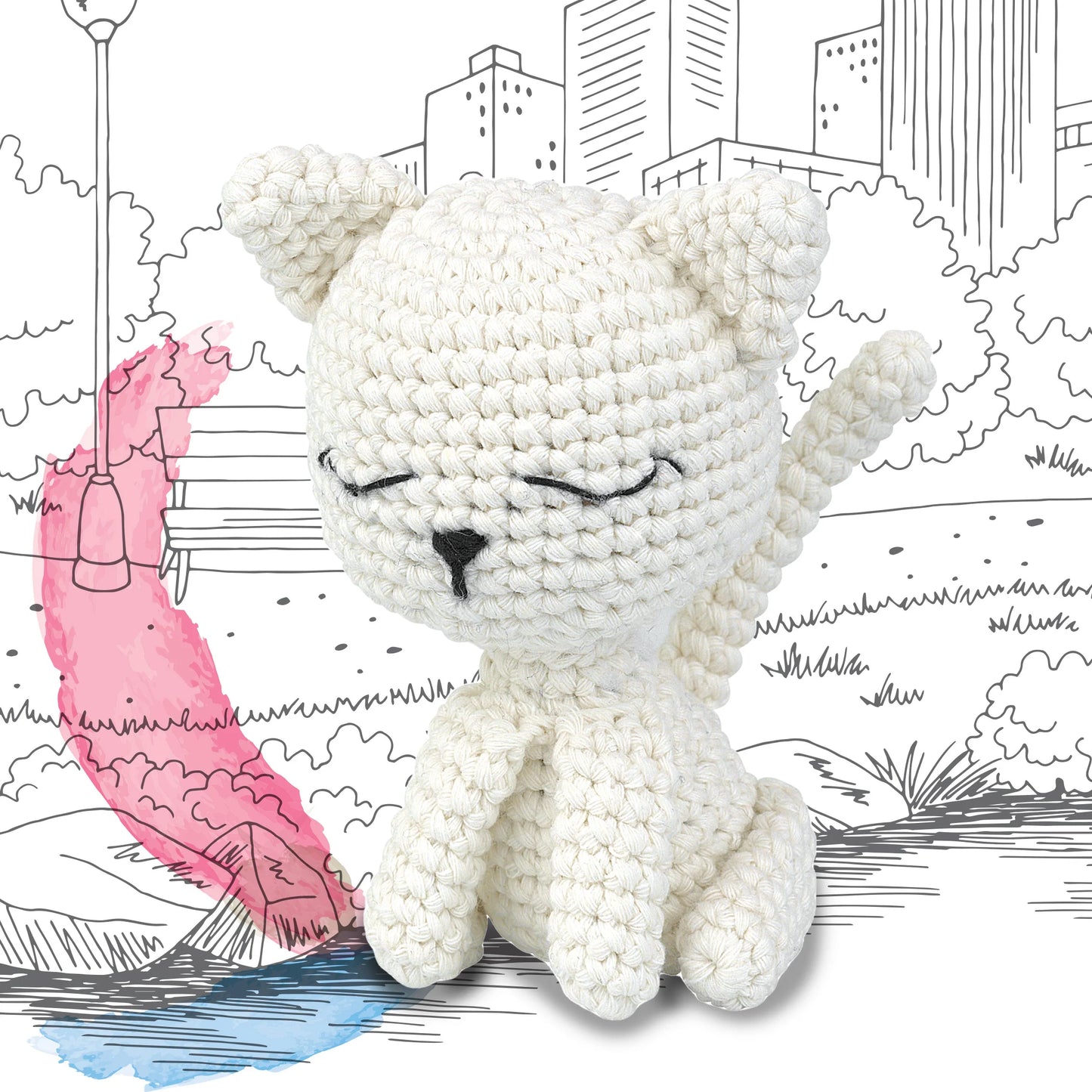 Knitty Critters - Pouch Pals I Nugget The Kitten