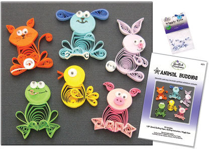 Quilling Kit, Animal Buddies