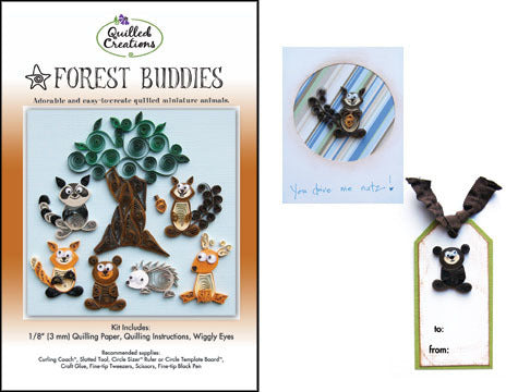 Quilling Kit, Forest Buddies