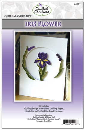 Quilling Kit, Quill-A-Card: Iris Flower