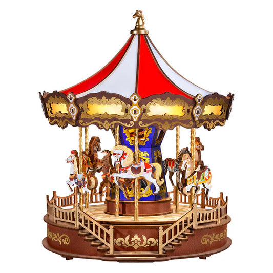 Rolife 3D Wooden Puzzle, DIY Music Box - Classic Carousel