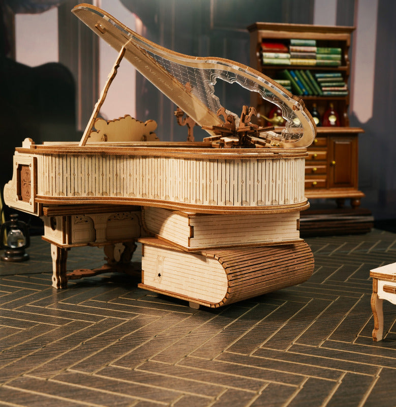ROKR 3D Wooden Puzzle, Mechanical Music Box - Magic Piano
