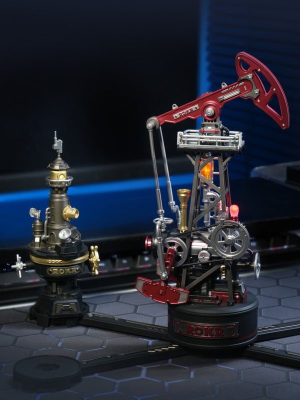 ROKR 3D Mechanical Puzzle, Industrial City - Oil Extractor