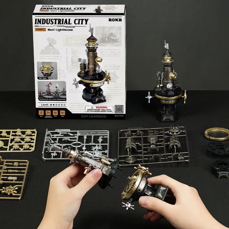 ROKR 3D Mechanical Puzzle, Industrial City - Navi Lighthouse