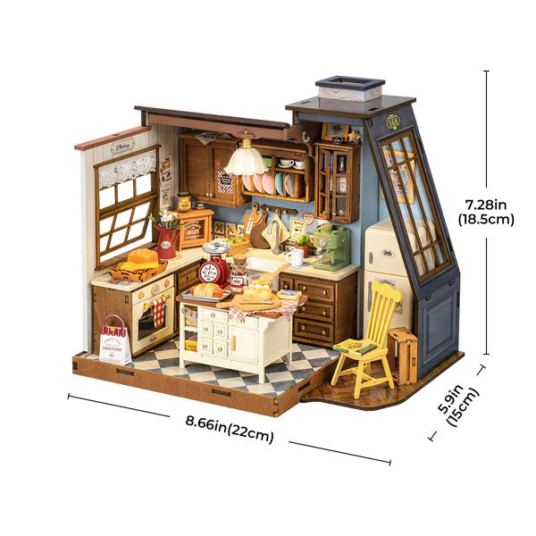 Rolife DIY Miniature House, Baking Kitchen DG172