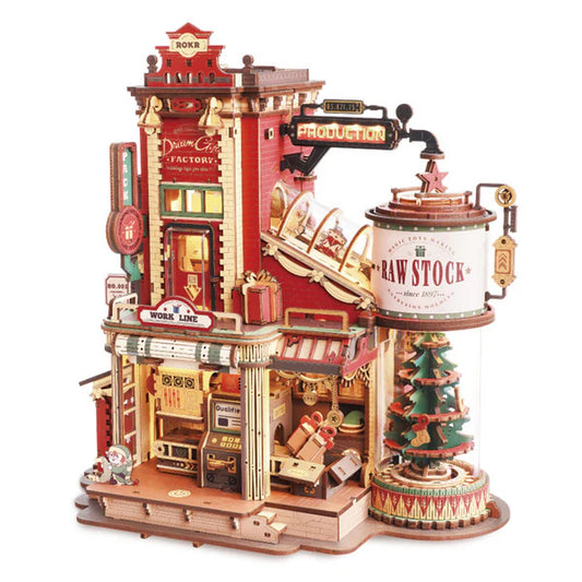 ROKR 3D Wooden Puzzle, Magic Amusement Park - Christmas Dream Gift Factory