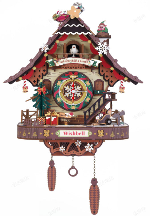 ROKR 3D Wooden Puzzle, Christmas Cuckoo Clock