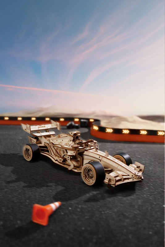 ROKR 3D Wooden Puzzle, Mechanical Gears - F1 Racing Car