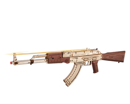 ROKR 3D Wooden Puzzle, Justice Guard - AK-47 Assault Rifle