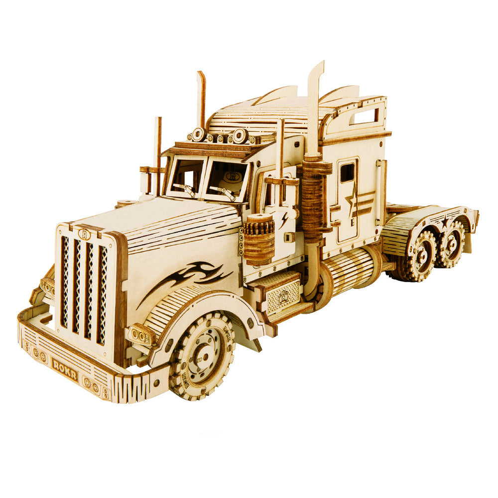 ROKR 3D Wooden Puzzle, Scale Model Vehicle - Heavy Truck