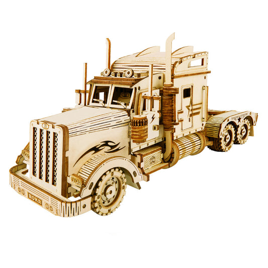 ROKR 3D Wooden Puzzle, Scale Model Vehicle - Heavy Truck