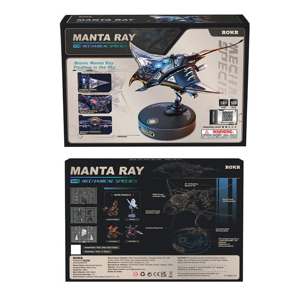 ROKR 3D Puzzle, Mechanic Organism - Manta Ray