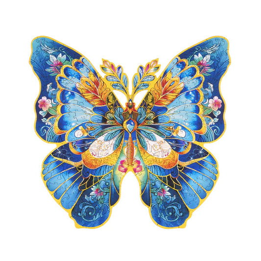 Rowood Wooden Jigsaw Puzzle, Morpho Helena