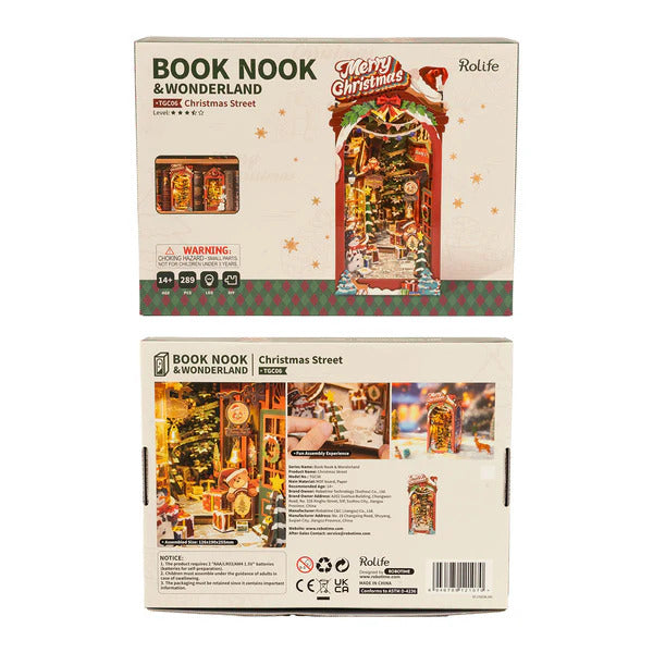 Rolife DIY Book Nook, Christmas Street TGC06