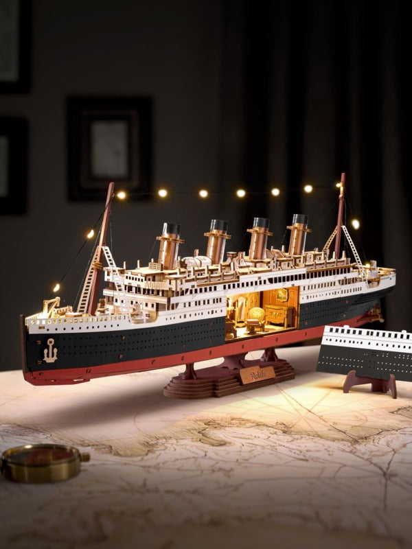 Rolife 3D Wooden Puzzle, 1912 Eternal Atlantic Voyager