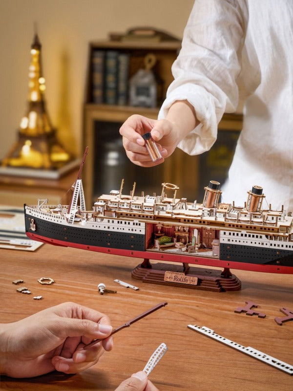 Rolife 3D Wooden Puzzle, 1912 Eternal Atlantic Voyager