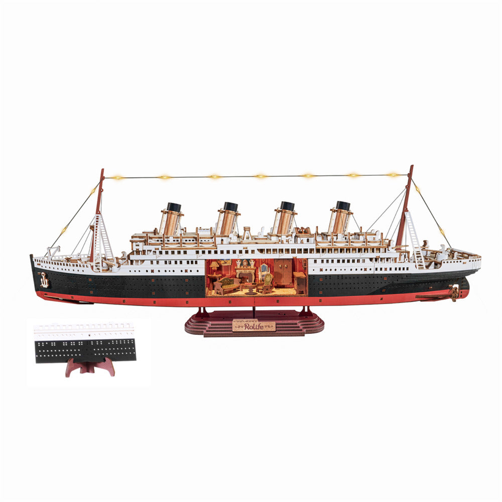 Rolife 3D Wooden Puzzle, 1912 Eternal Atlantic Voyager
