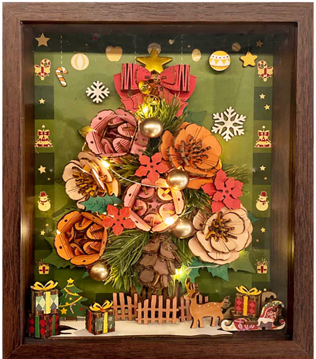 Rowood 3D Wooden Puzzle, Christmas Window Display