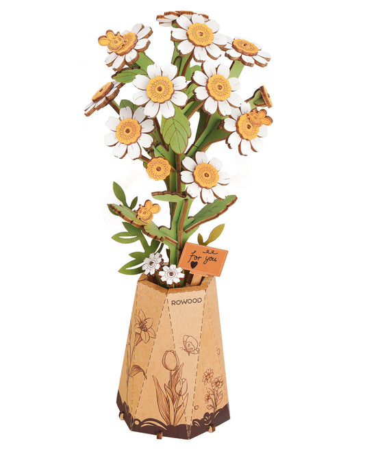 Rowood 3D Wooden Puzzle, Chamomile