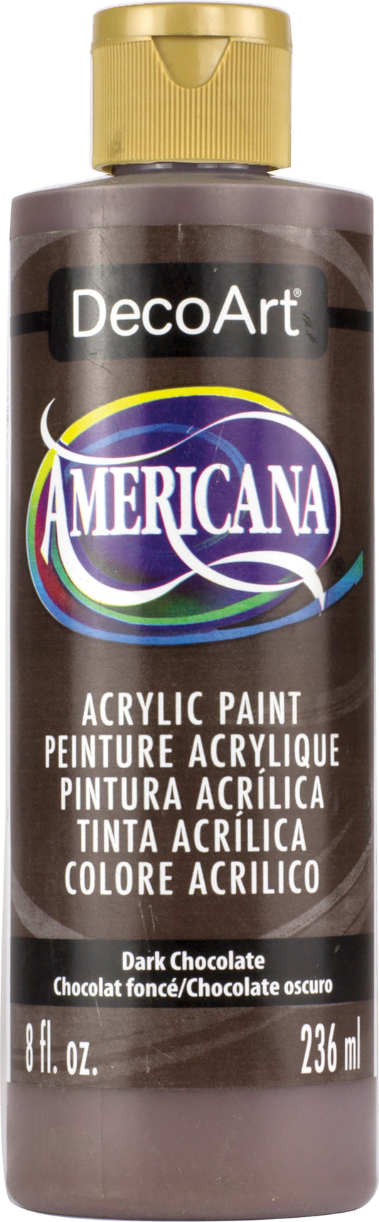 Dark Chocolate Americana Paint - 8oz