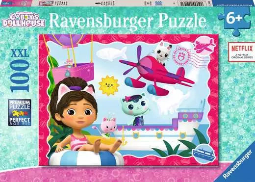 Children’s Jigsaw Puzzle Gabby's Dollhouse Cat Adventure - 100 Pieces