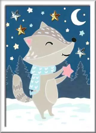 CreArt Paint by Numbers - Cute Badger