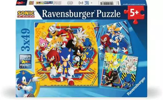 Jigsaw Puzzle Sonic the Hedgehog - 3 x 49 Pieces Puzzle (Copy)