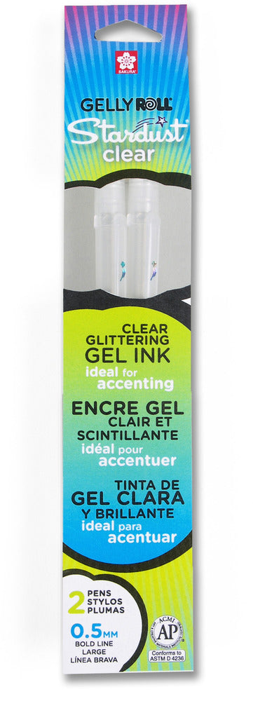 Gelly Roll Stardust Pen Set, Clear (2 Pk)
