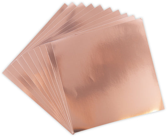 Making Essential 6X6 Aluminum Metal Sheets, Rose Gold (10pk)