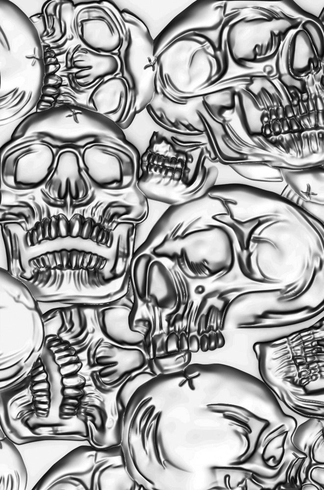 3D Texture Fades Embossing Folder, Skulls
